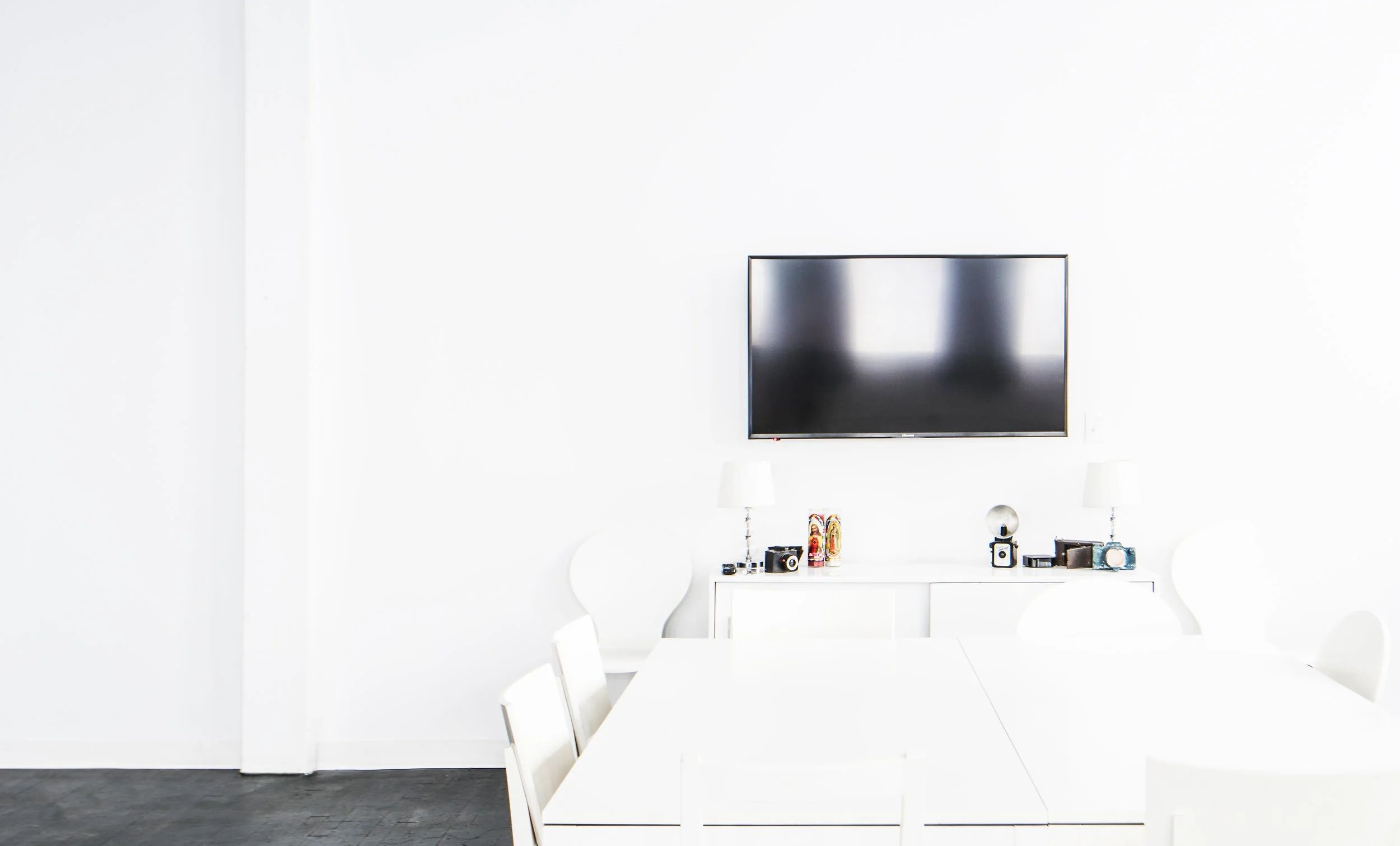 Stopover Studios bright white interior